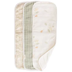Bibs + Burps-Crane Baby Burp Cloth (3 Pack)