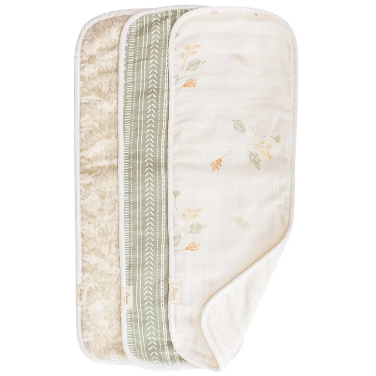 Bibs + Burps-Crane Baby Burp Cloth (3 Pack)