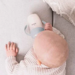Sippy Cups + Straw Cups-Quark Baby BuubiBottle Sip (8 oz) Grey