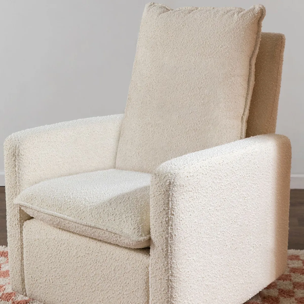 Gliders-Babyletto Cali Boucle Pillowback Glider
