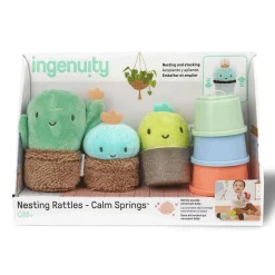 Plush Rattles + Teethers|Rattles-Ingenuity Calm Springs Nesting Rattles