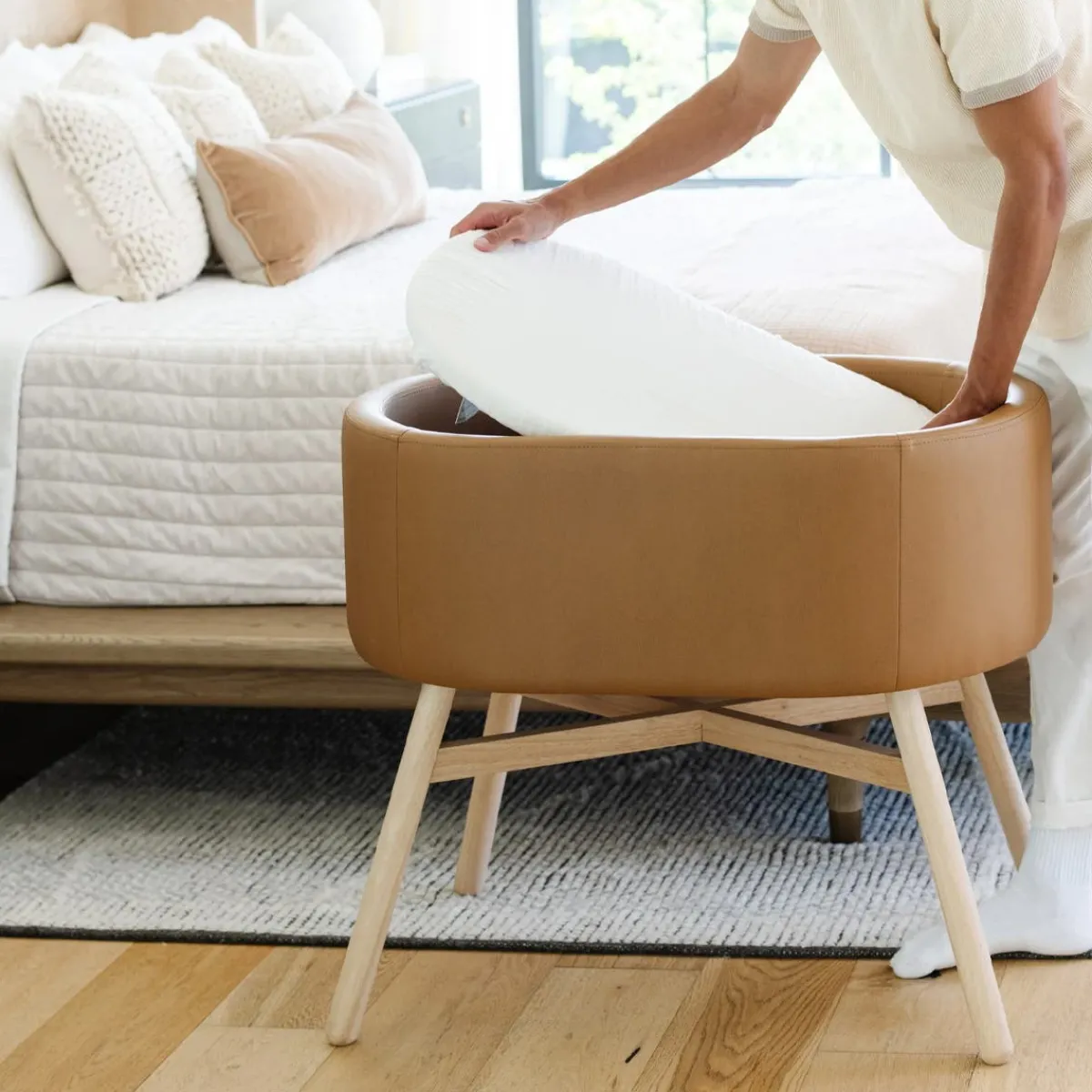 Bassinets-Babyletto x Gathre Capsule Bassinet