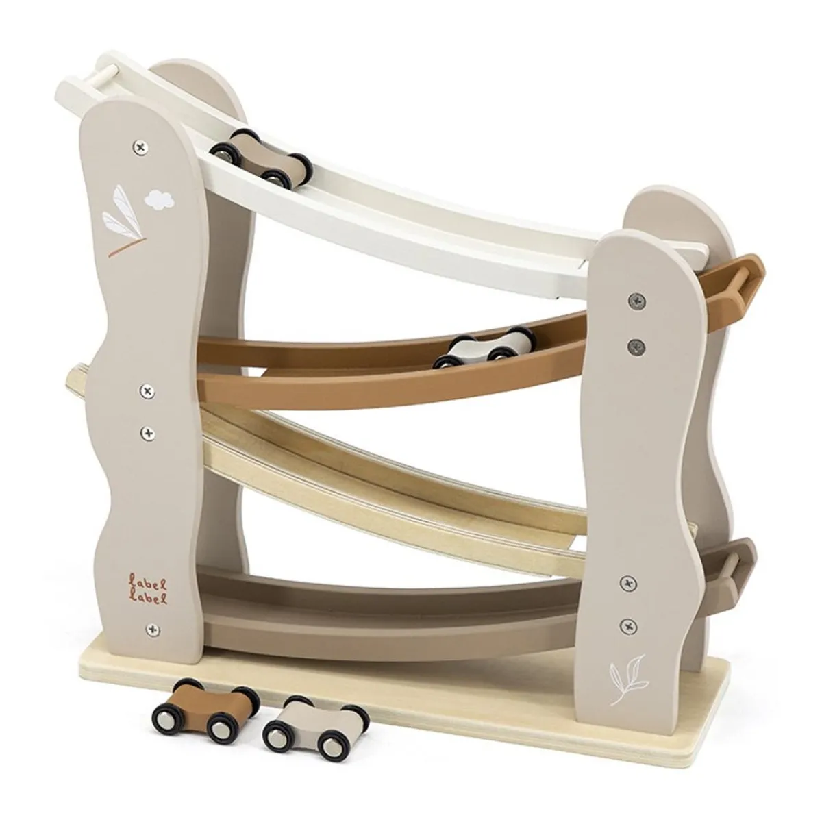 Cars + Trucks|Wooden Toys-Label Label Car Slider Nougat