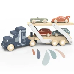 Cars + Trucks|Wooden Toys-Speedy Monkey Car Transporter