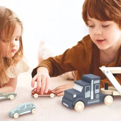 Cars + Trucks|Wooden Toys-Speedy Monkey Car Transporter