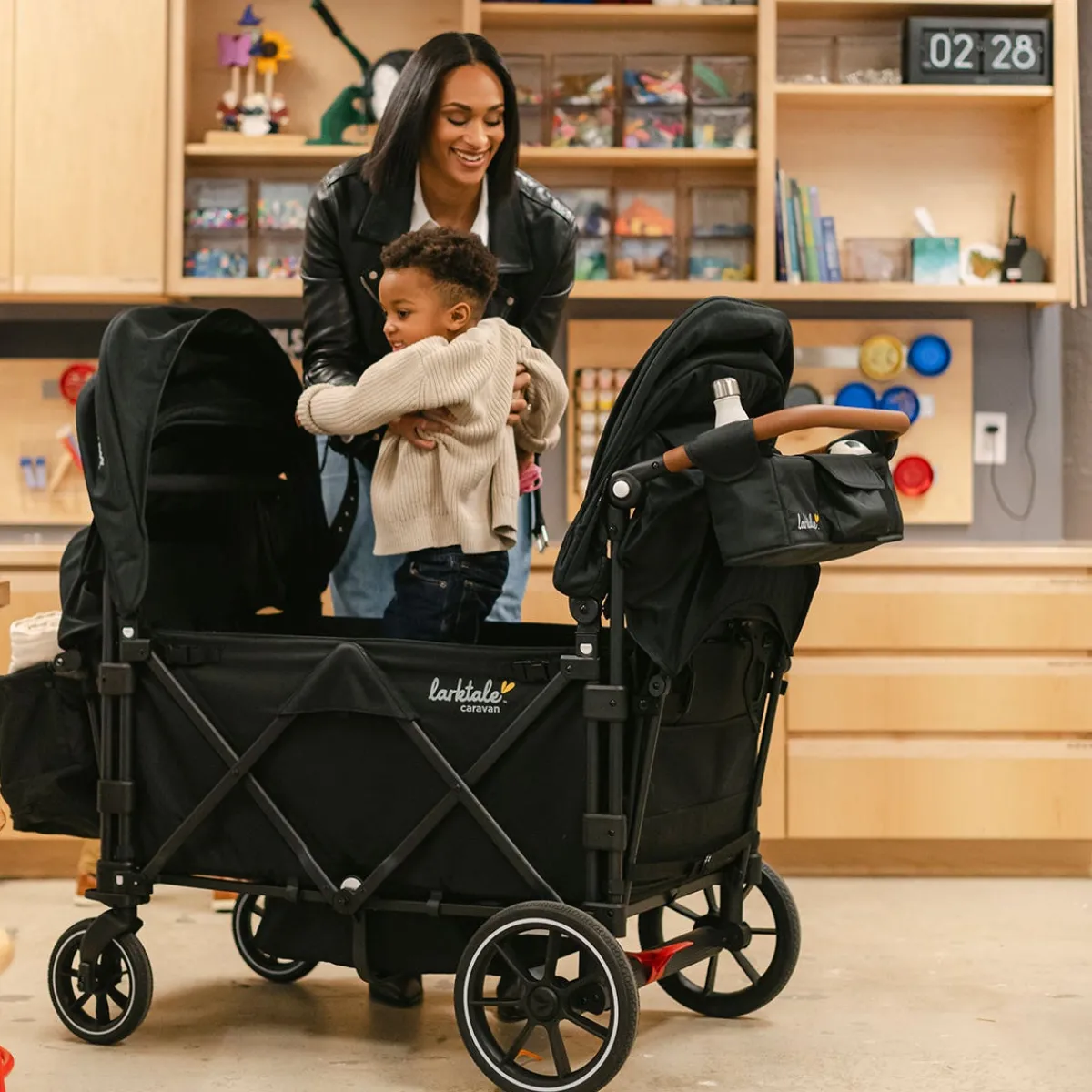 Wagons-Larktale Caravan Quad Stroller Wagon