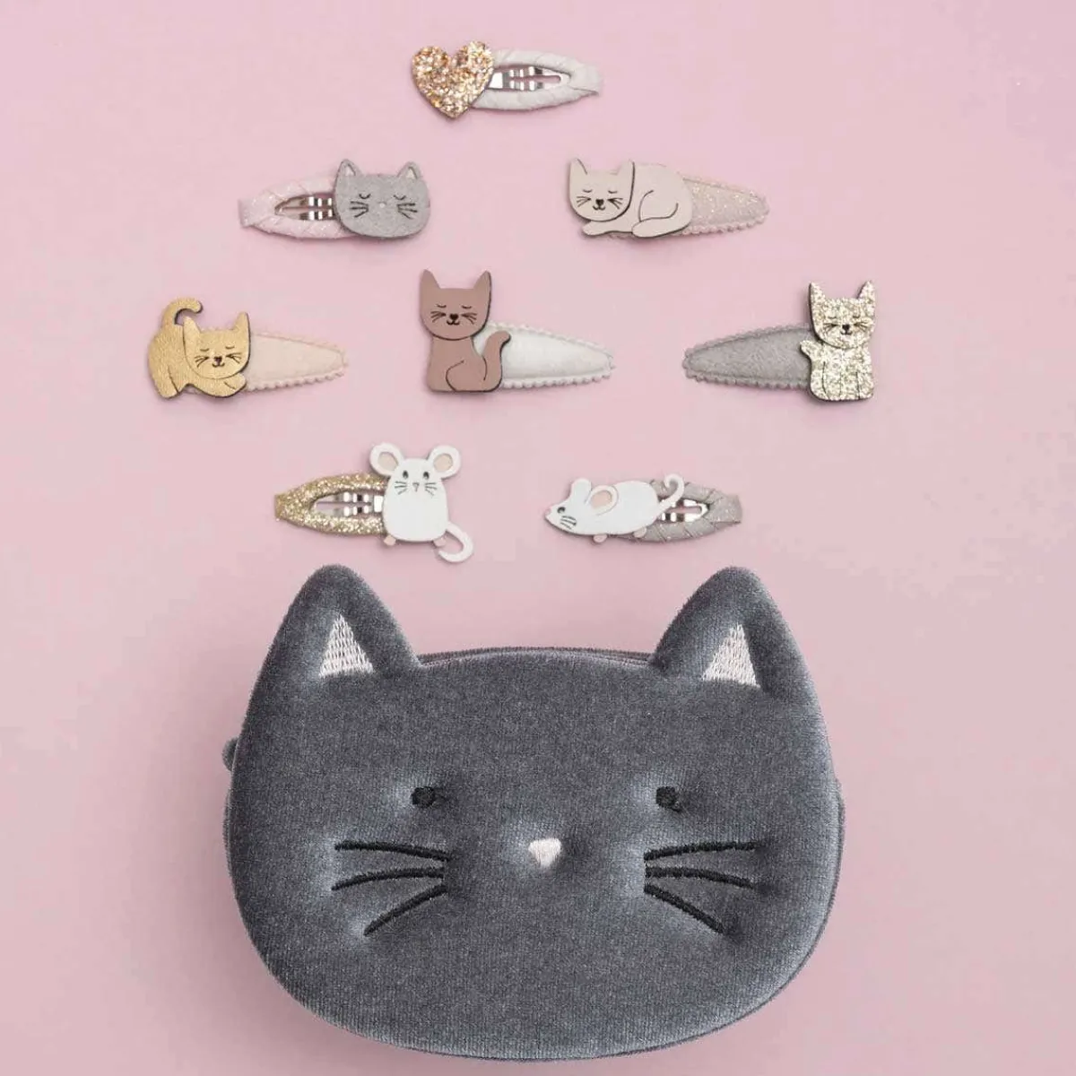 Hair Accessories-Mimi & Lula Cat & Mouse Mini Clic Clacs