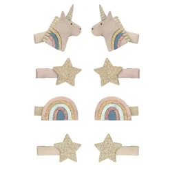 Hair Accessories-Mimi & Lula Celeste Unicorn Mini Clips