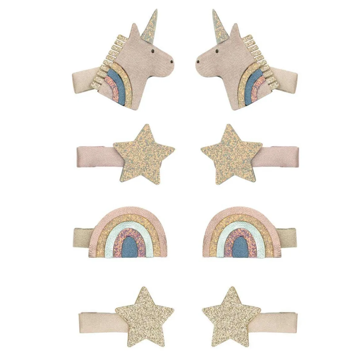 Hair Accessories-Mimi & Lula Celeste Unicorn Mini Clips