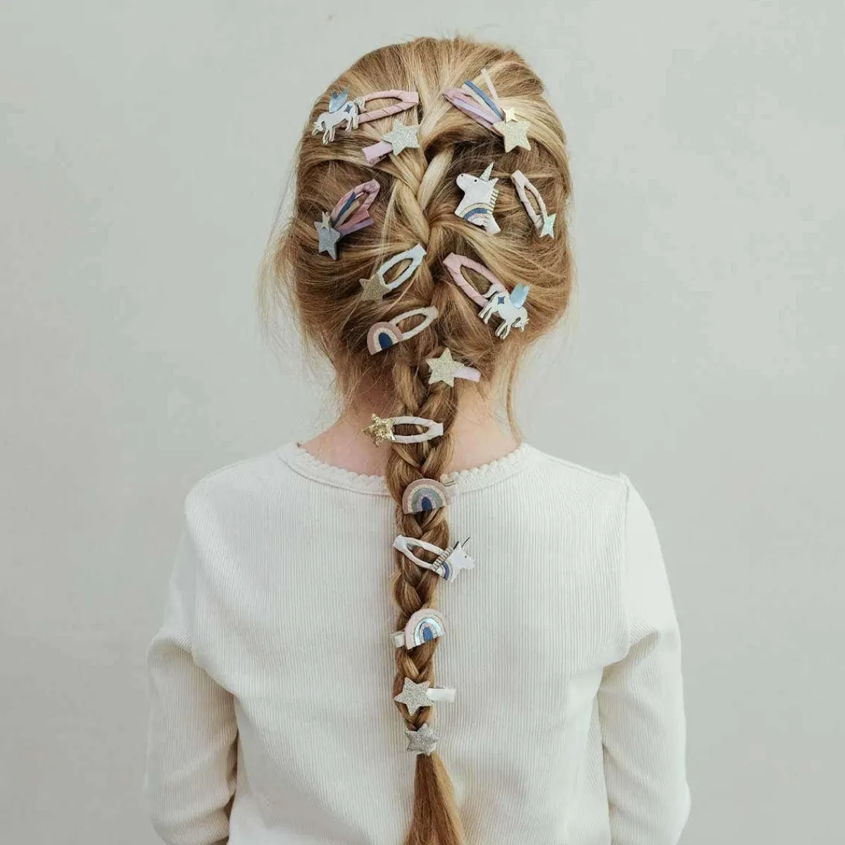 Hair Accessories-Mimi & Lula Celeste Unicorn Mini Clips