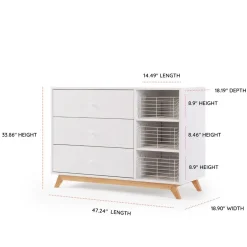 Dressers-dadada Central Park 3 Drawer Dresser