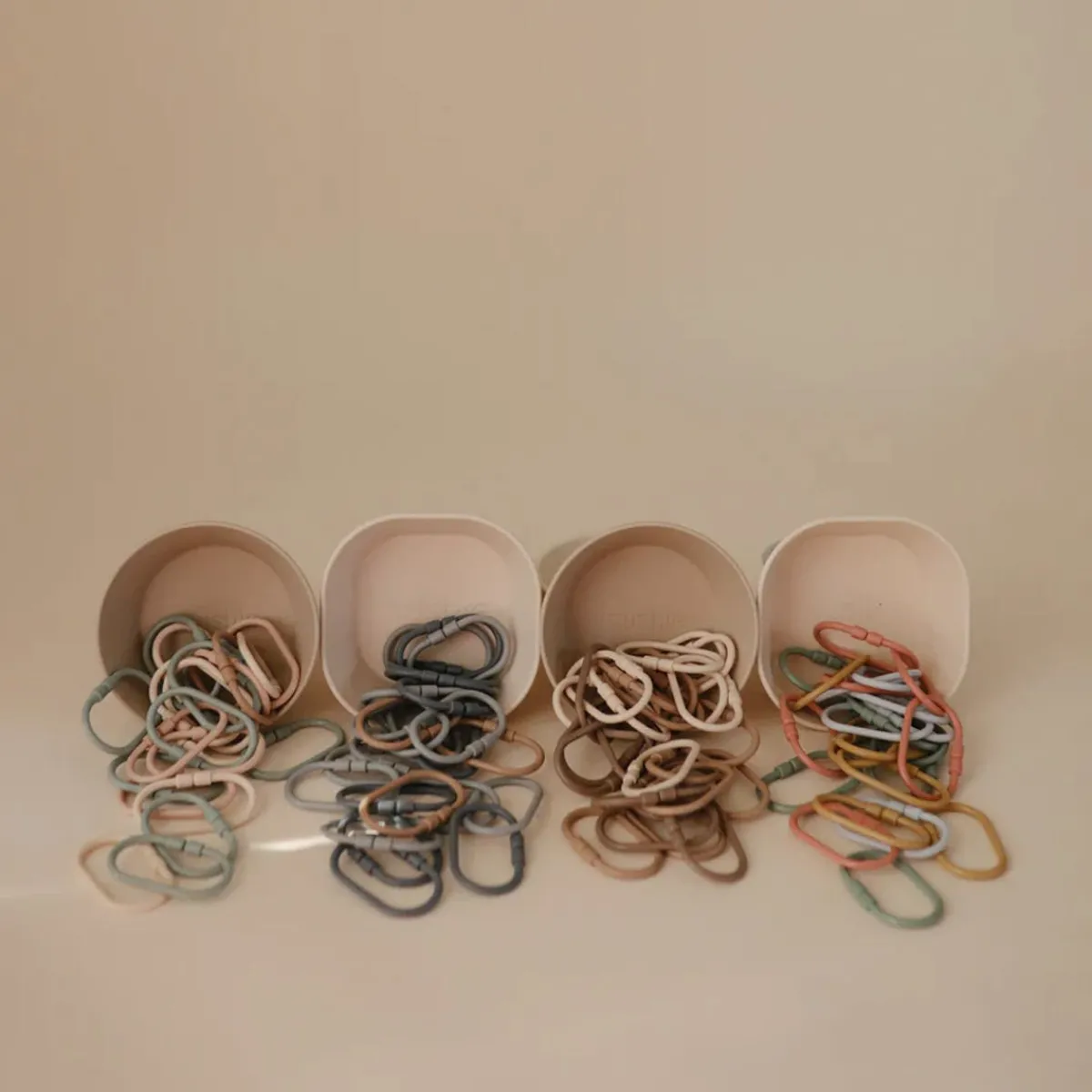 Play + Learn Toys-Mushie Chain Link Rings