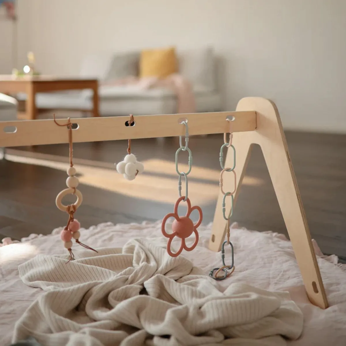 Play + Learn Toys-Mushie Chain Link Rings