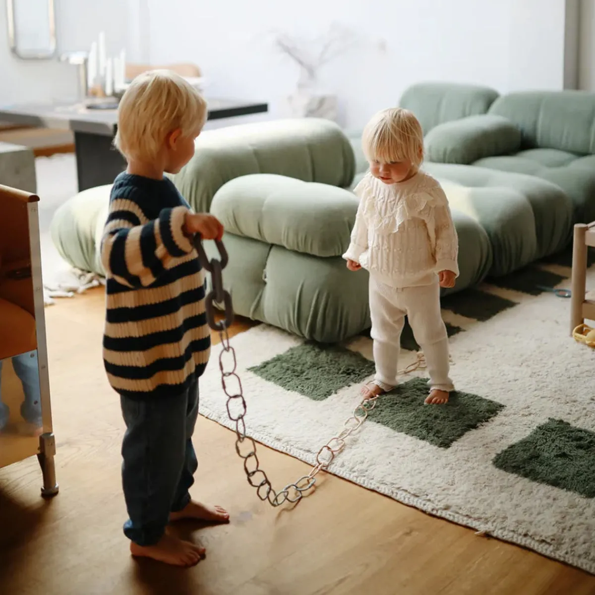 Play + Learn Toys-Mushie Chain Link Rings
