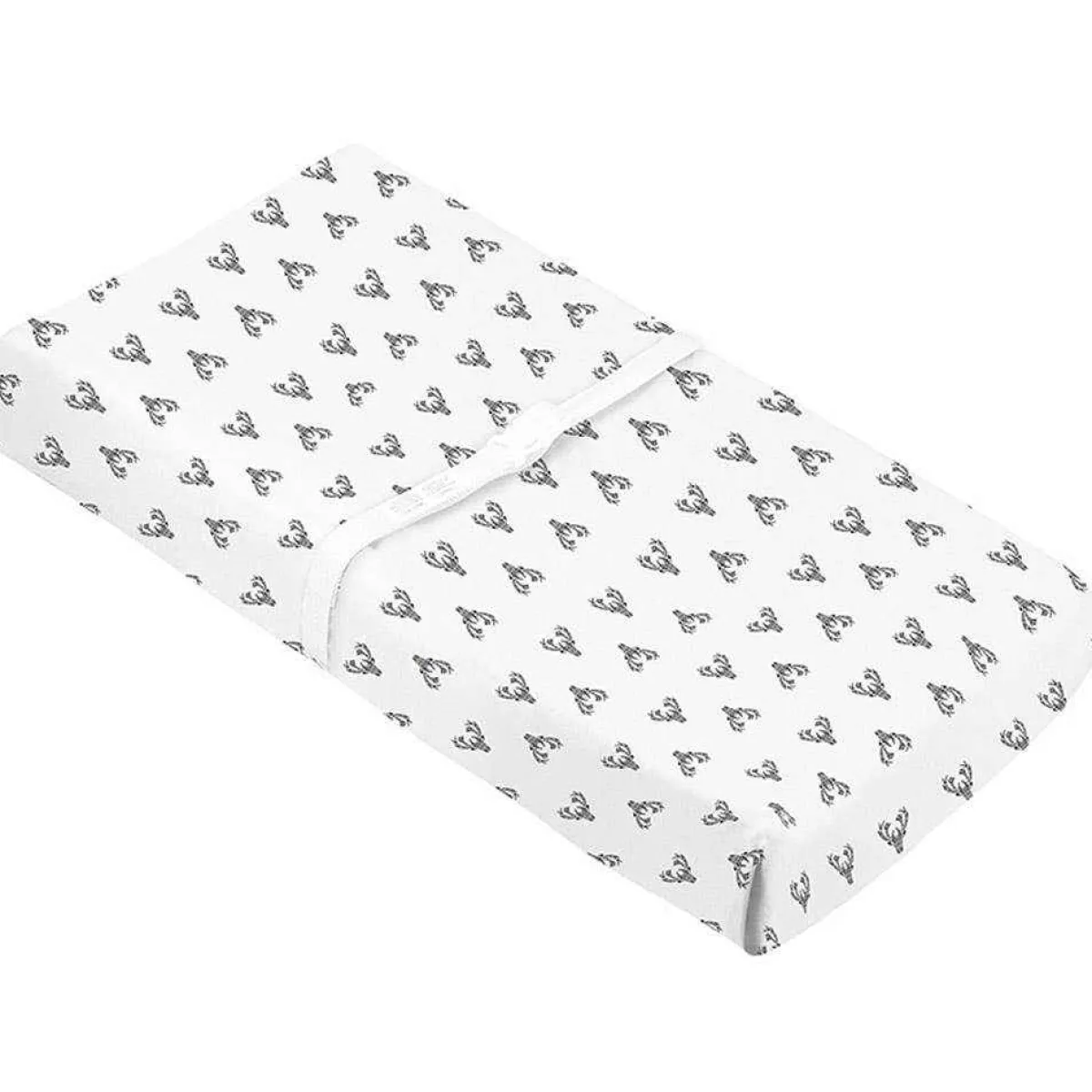 Changing Pads + Covers-Kushies Change Pad Cover Flannel with Slits (Print)