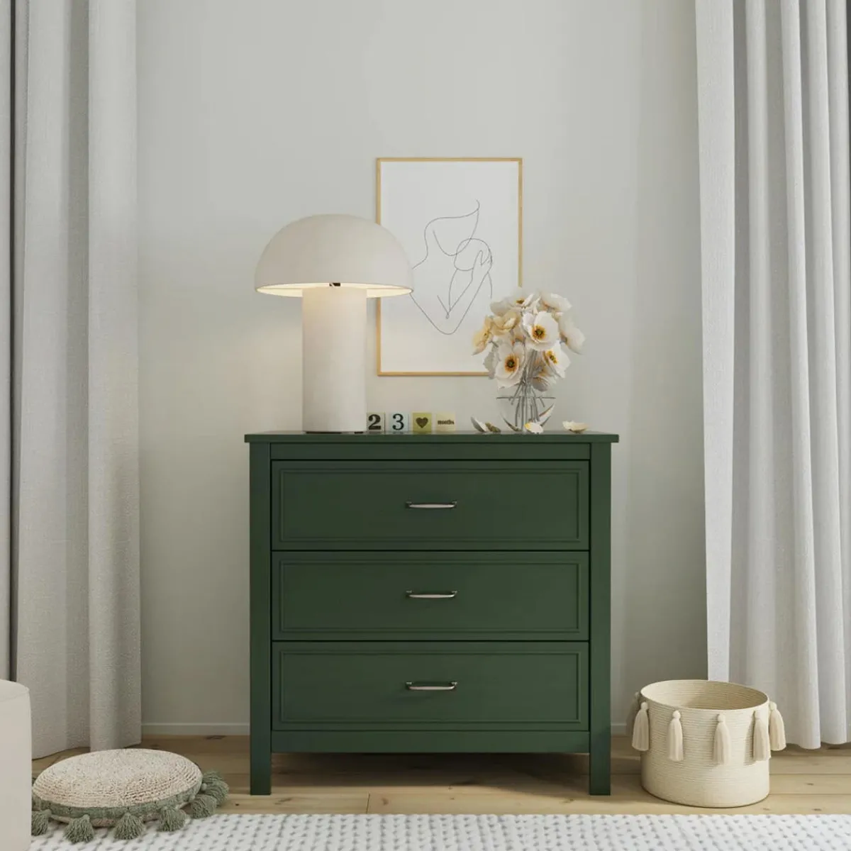 Dressers-DaVinci Charlie 3 Drawer Dresser