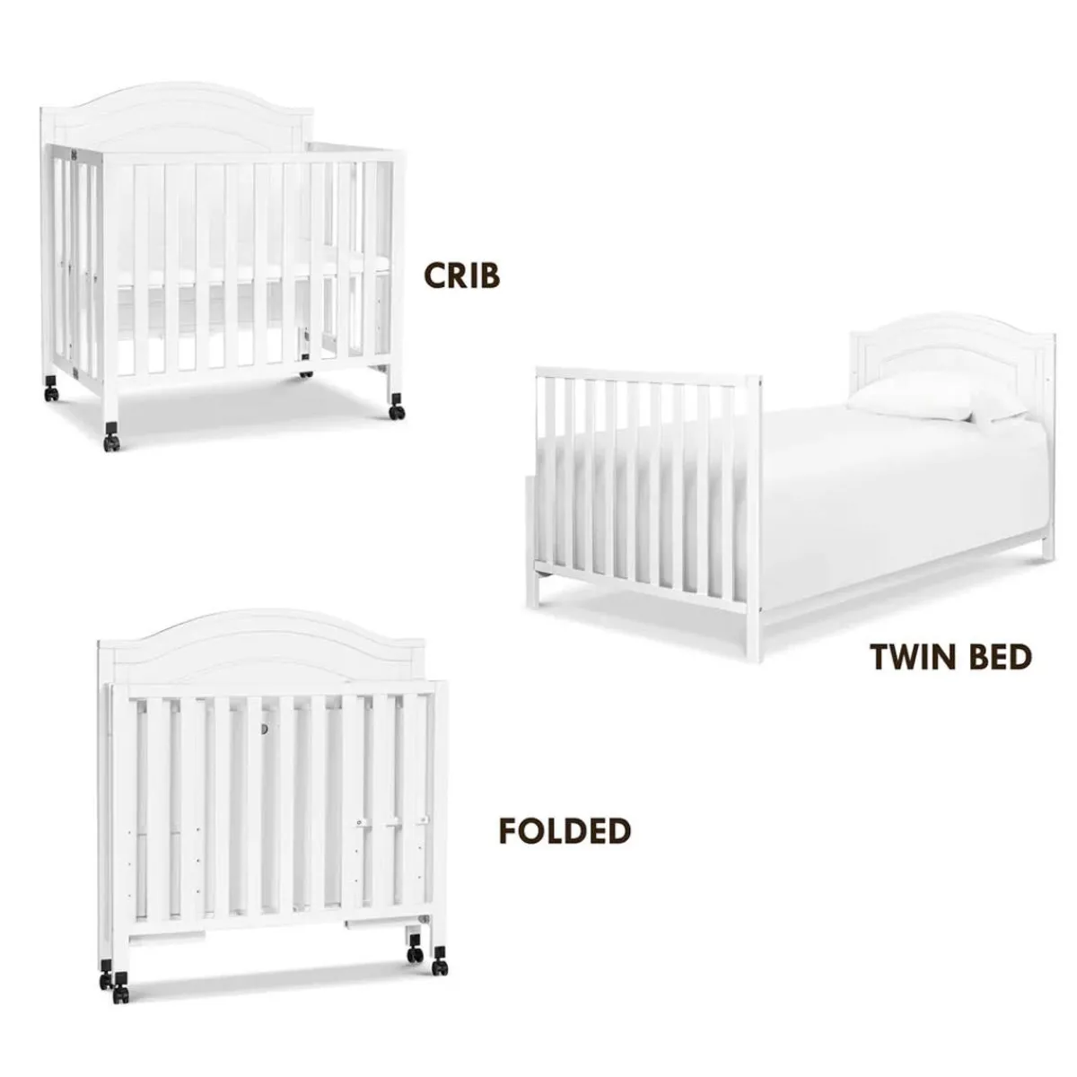 Mini Cribs-DaVinci Charlie Folding Portable Mini Crib