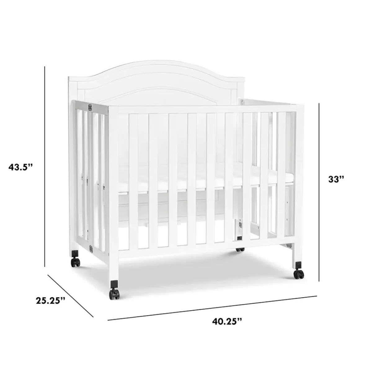 Mini Cribs-DaVinci Charlie Folding Portable Mini Crib