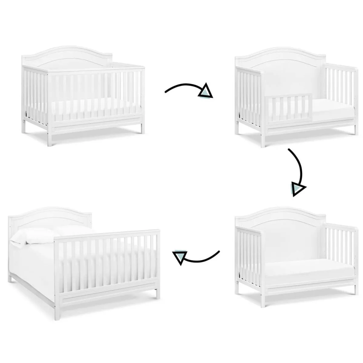 Convertible Cribs-DaVinci Charlie 4-in-1 Crib