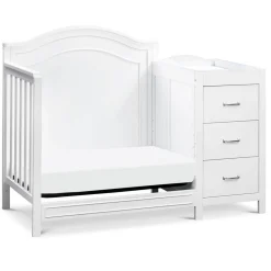 Mini Cribs|Convertible Cribs-DaVinci Charlie Mini Crib & Changer