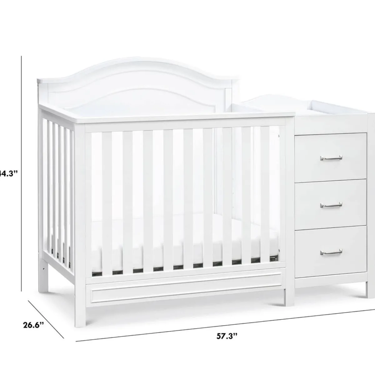 Mini Cribs|Convertible Cribs-DaVinci Charlie Mini Crib & Changer