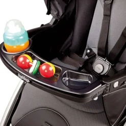 Stroller Accessories-Peg Perego Child Tray [Book/Book Plus NS/Pop-Up/Duette/Triplette] Black/Gray