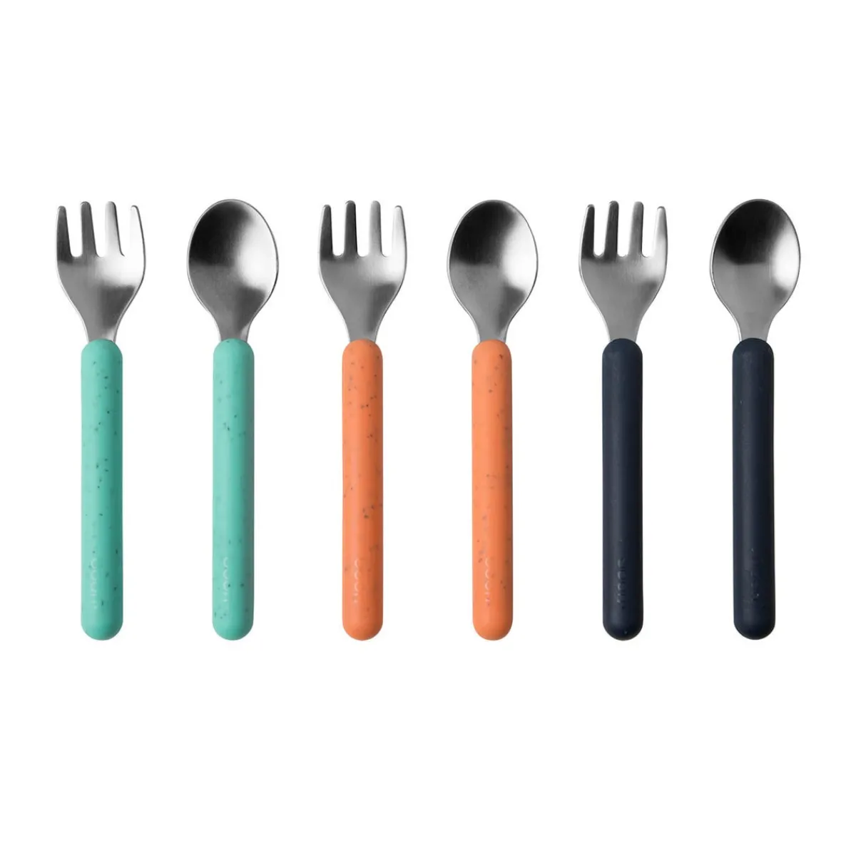 Kids Utensils|Toddler Training Utensils-Boon Inc. Chow Utensils (6 Piece)