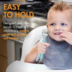 Kids Utensils|Toddler Training Utensils-Boon Inc. Chow Utensils (6 Piece)