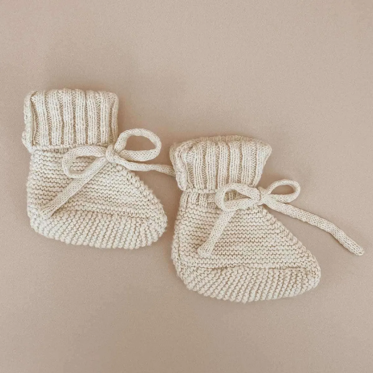 Infant Socks + Booties-Blossom & Pear Chunky Knit Booties