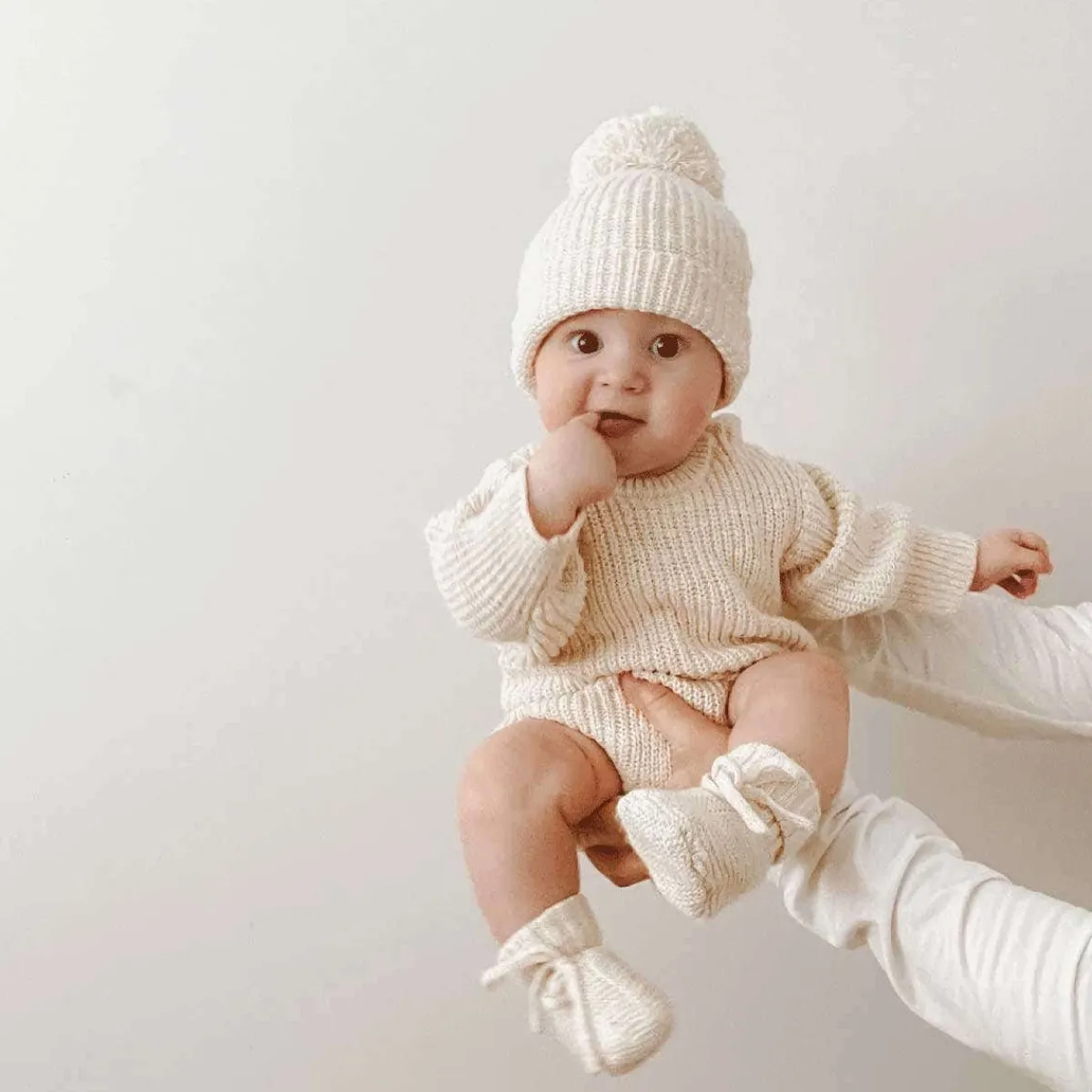 Rompers-Blossom & Pear Chunky Knit Romper