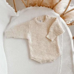 Rompers-Blossom & Pear Chunky Knit Romper