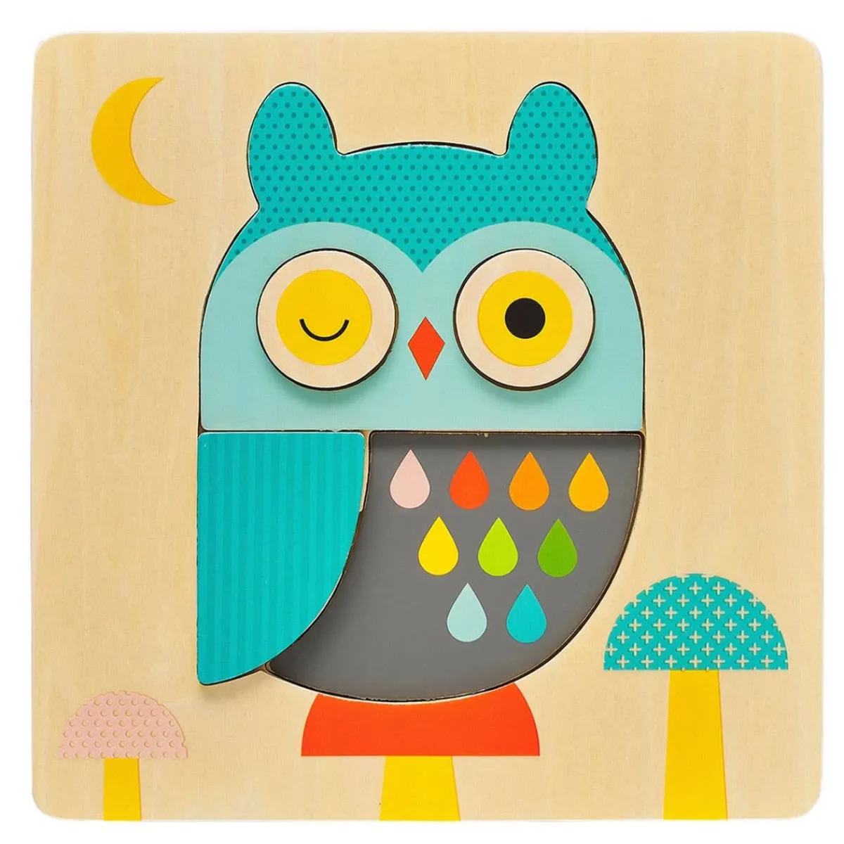 Puzzles|Wooden Toys-Petit Collage Chunky Wooden Tray Puzzle