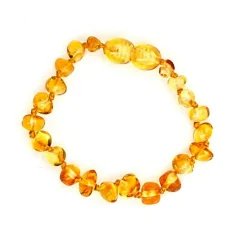 Jewelery-Healing Amber Clasp Bracelet 5.5