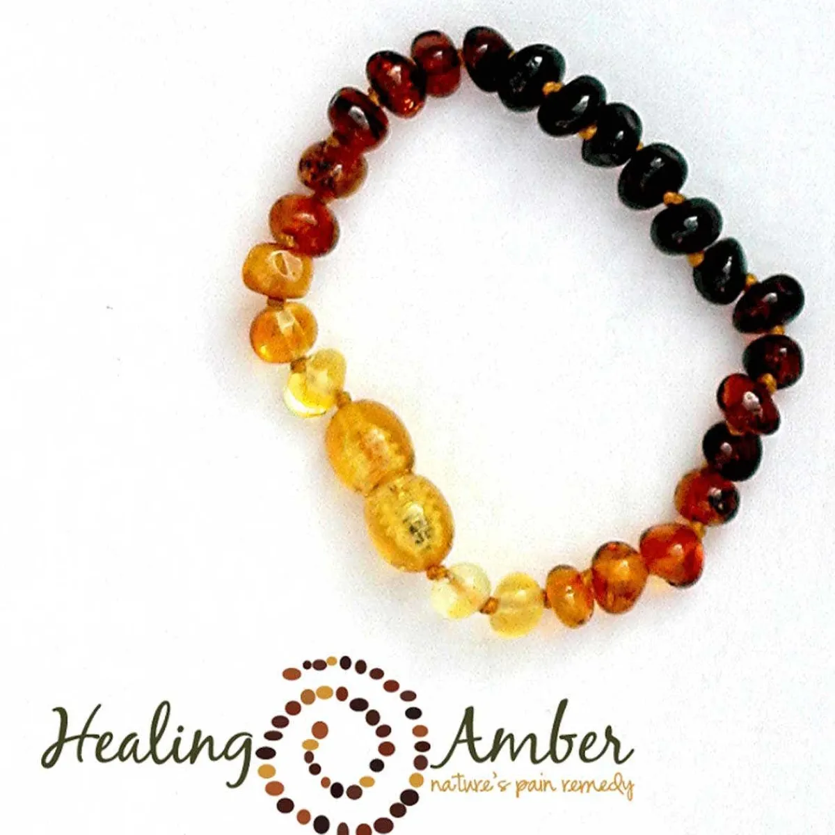 Jewelery-Healing Amber Clasp Bracelet 5.5"