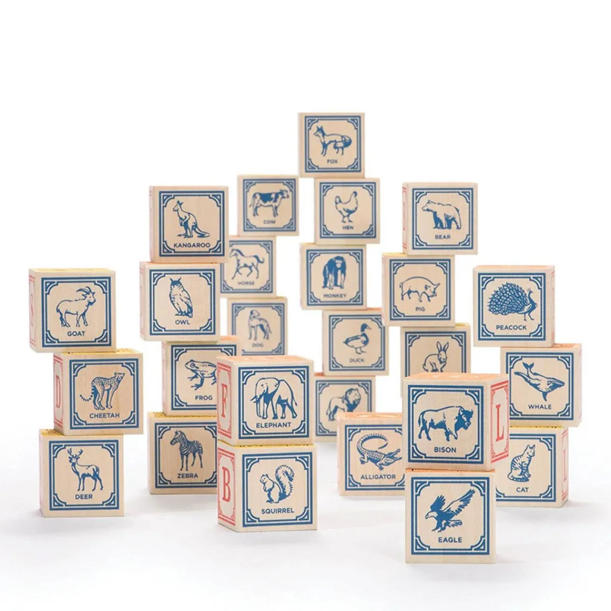 Wooden Toys|Blocks + Shape Sorters-Uncle Goose Classic ABC Blocks