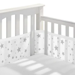 Crib Bumpers-BreathableBaby Classic Mesh Crib Liner (Print)