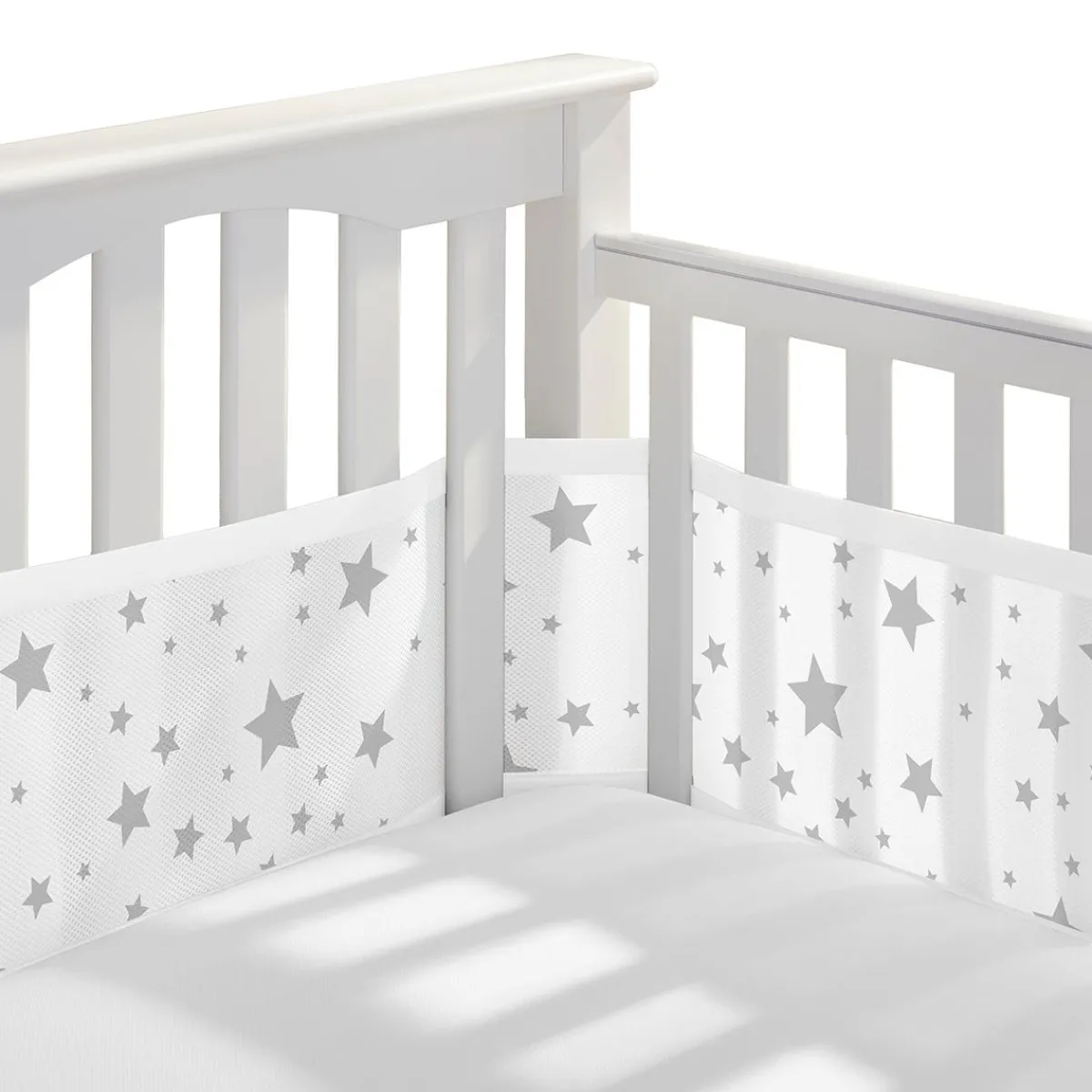 Crib Bumpers-BreathableBaby Classic Mesh Crib Liner (Print)