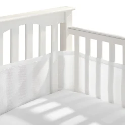 Crib Bumpers-BreathableBaby Classic Mesh Crib Liner (Solid)