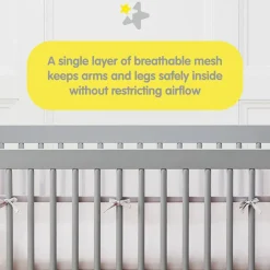 Crib Bumpers-BreathableBaby Classic Mesh Crib Liner (Solid)
