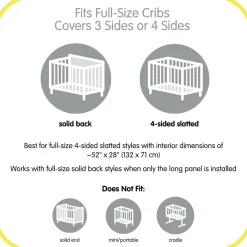 Crib Bumpers-BreathableBaby Classic Mesh Crib Liner (Solid)
