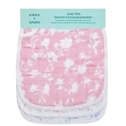 Bibs + Burps-aden + anais Classic Snap Bibs (3 Pack)