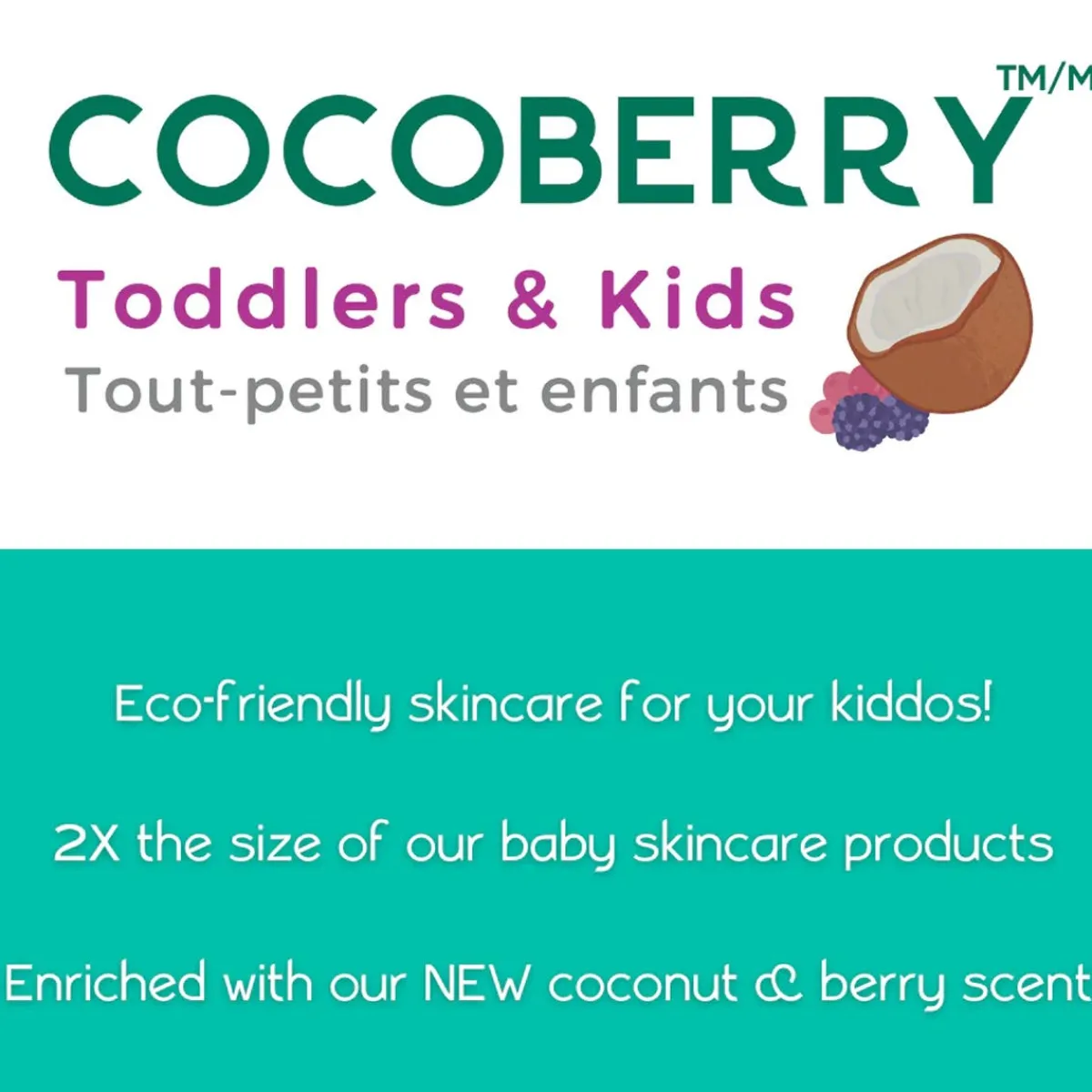 Kids Shampoo + Conditioner|Kids Body Wash-Aleva Naturals Cocoberry Toddler & Kids Shampoo & Body Wash (480 mL)