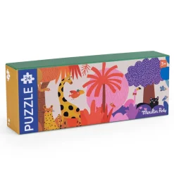 Puzzles|Wooden Toys-Moulin Roty Colourful World Puzzle (24 Pieces)