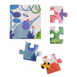 Puzzles|Wooden Toys-Moulin Roty Colourful World Puzzle (24 Pieces)