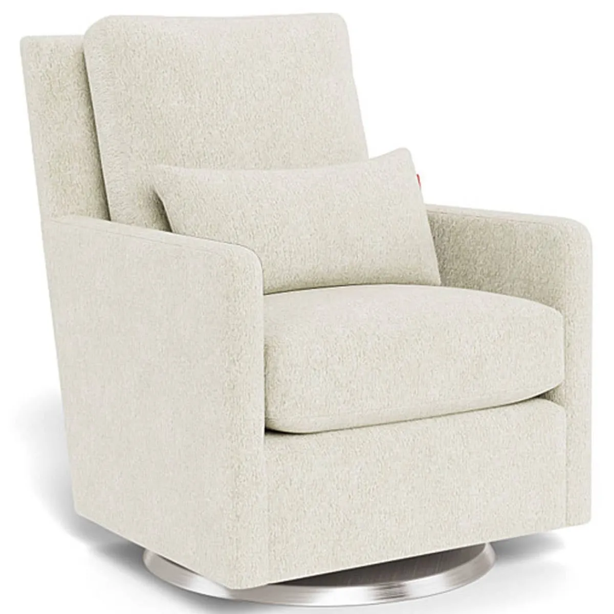 Gliders-Monte Design Como Glider - Faux Sheepskin with Swivel Base