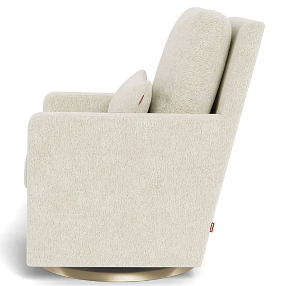 Gliders-Monte Design Como Glider - Faux Sheepskin with Swivel Base