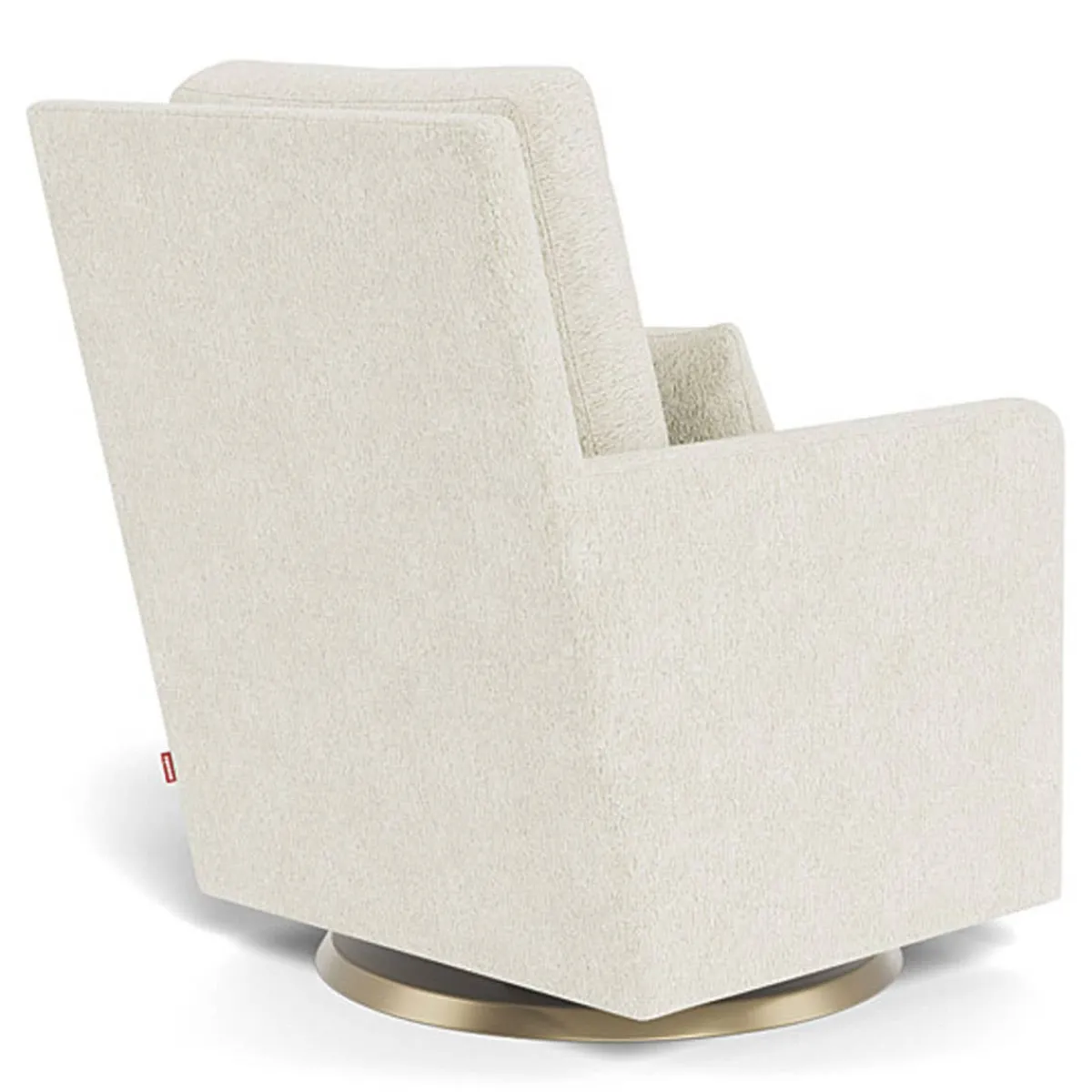 Gliders-Monte Design Como Glider - Faux Sheepskin with Swivel Base