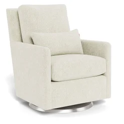 Gliders-Monte Design Como Glider - Faux Sheepskin with Swivel Base
