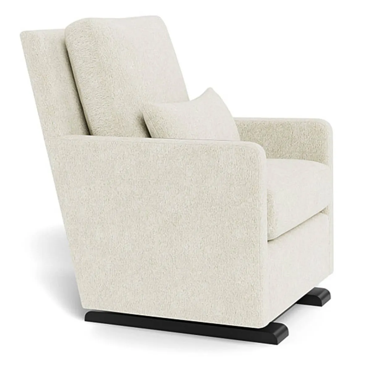 Gliders-Monte Design Como Glider - Faux Sheepskin with Espresso Base