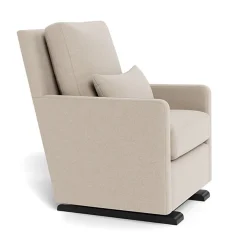 Gliders-Monte Design Como Glider - Wool Fabric with Espresso Base